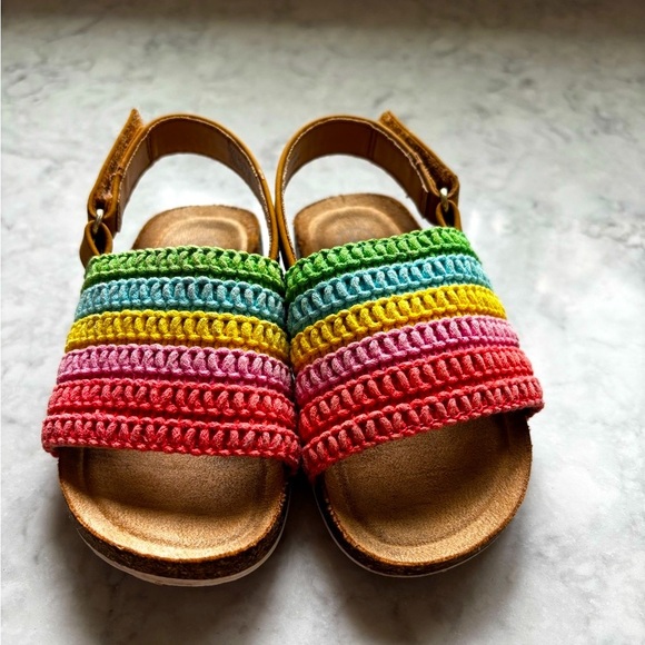 Colorful Rainbow Girl’s Sandals - Picture 2 of 3